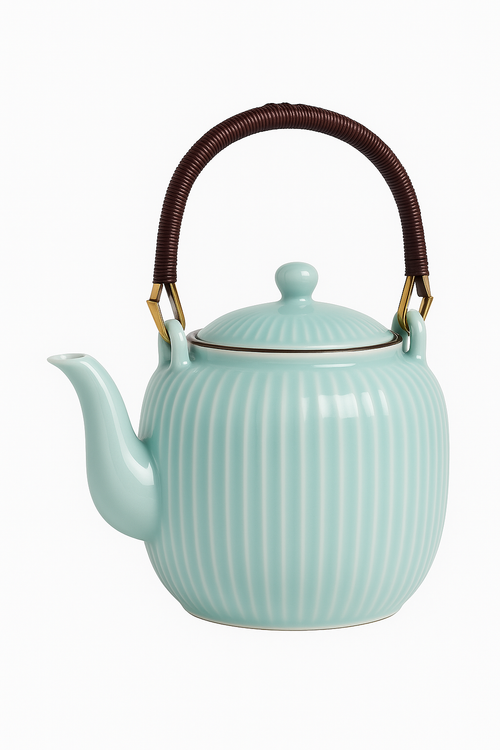 Théière chinoise en porcelaine avec filtre 800 ml - vue 3 sur 2