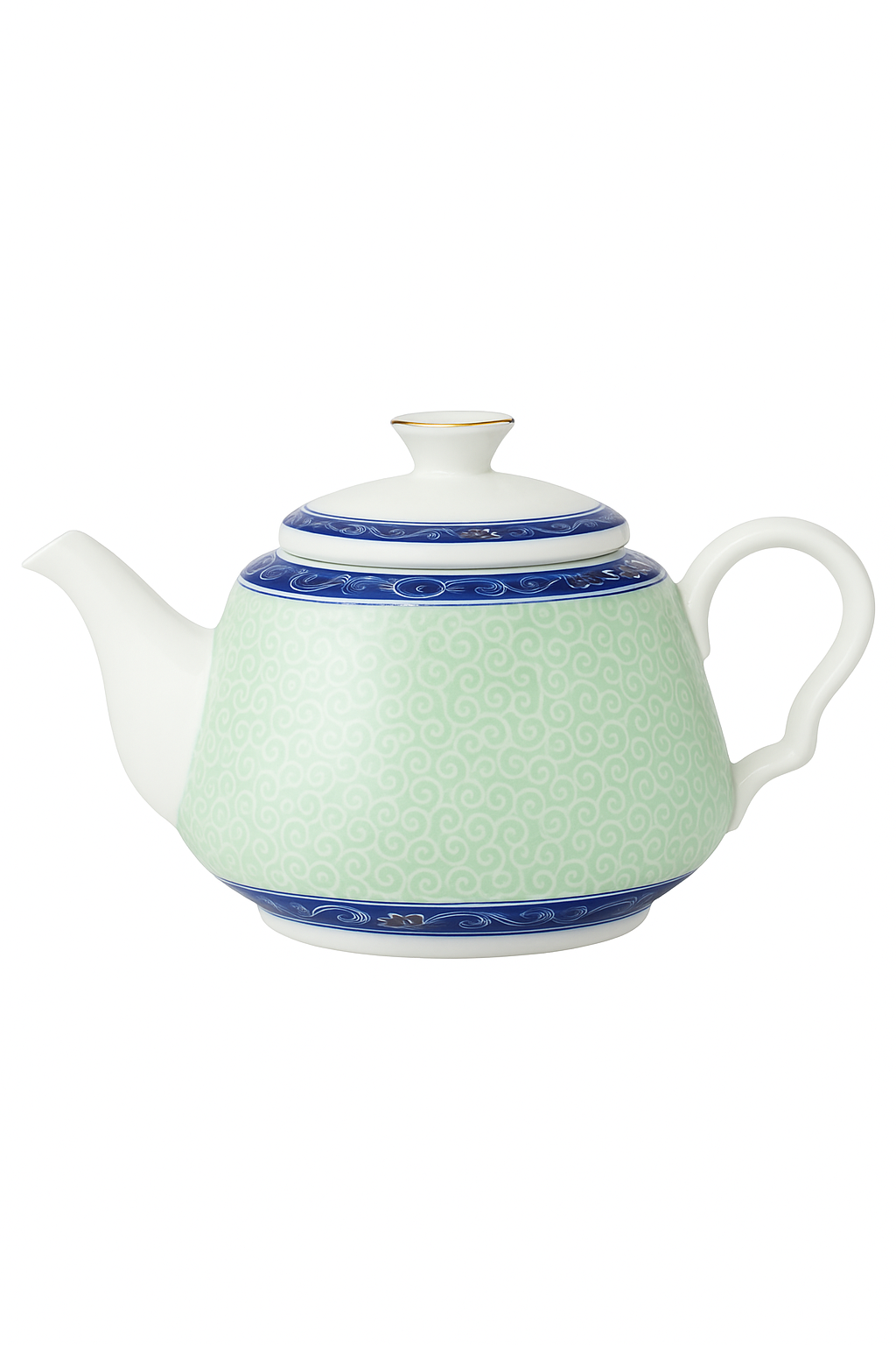 Théière chinoise traditionnelle porcelaine motifs artisanale portable - vue 2 sur 2
