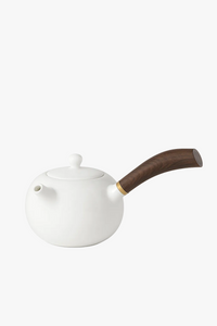 Dehua porcelain teapot 200 ml side handle jade style