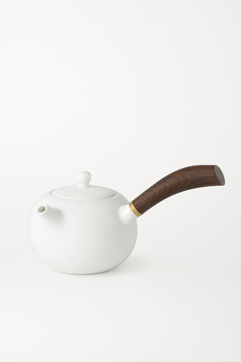Theiere dehua porcelaine 200ml anse laterale style jade