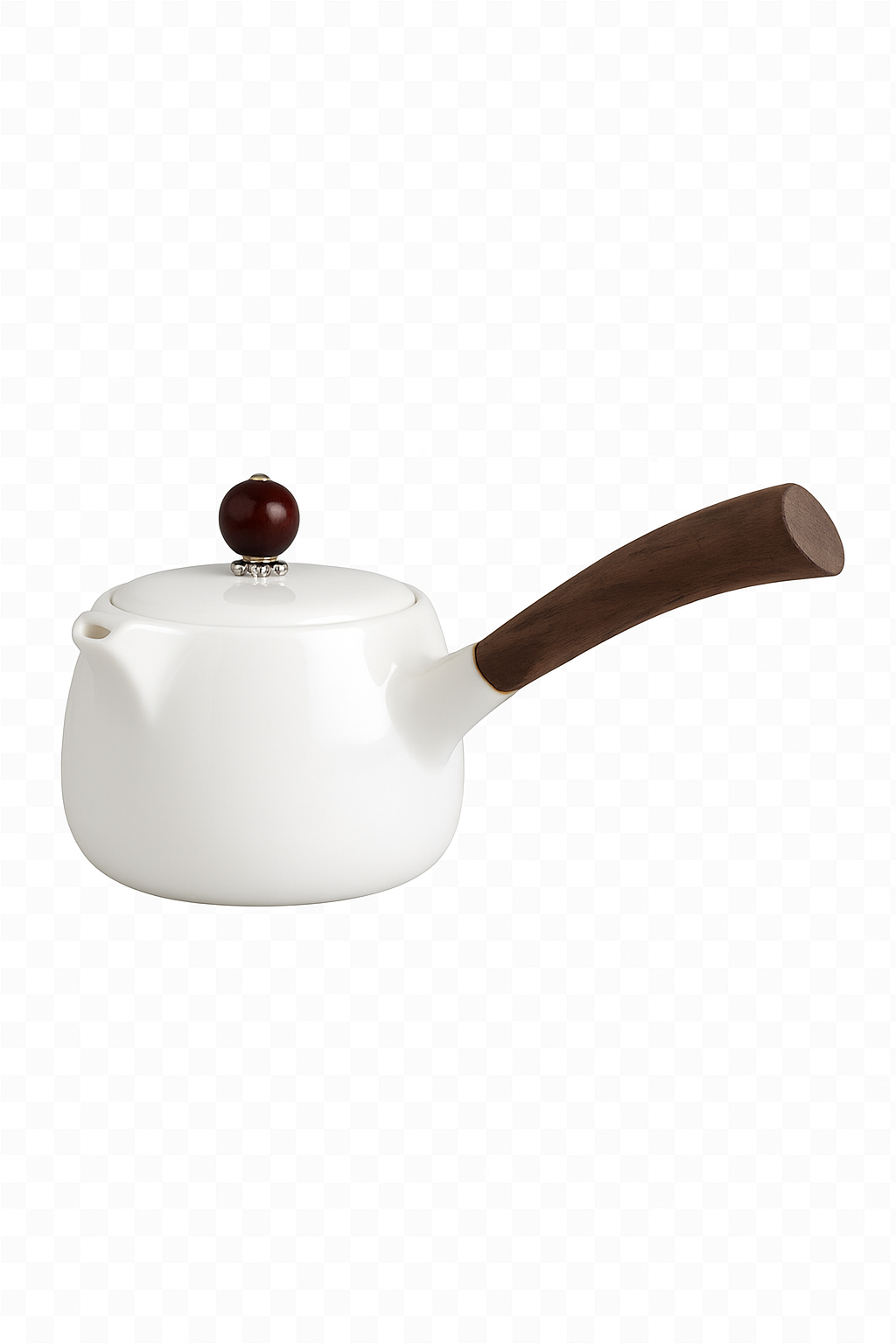 Théière dehua porcelaine 200ml poignée latérale style jade - vue 2 sur 2