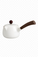 Théière dehua porcelaine 200ml poignée latérale style jade