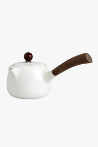 Dehua porcelain 200ml side handle teapot jade style