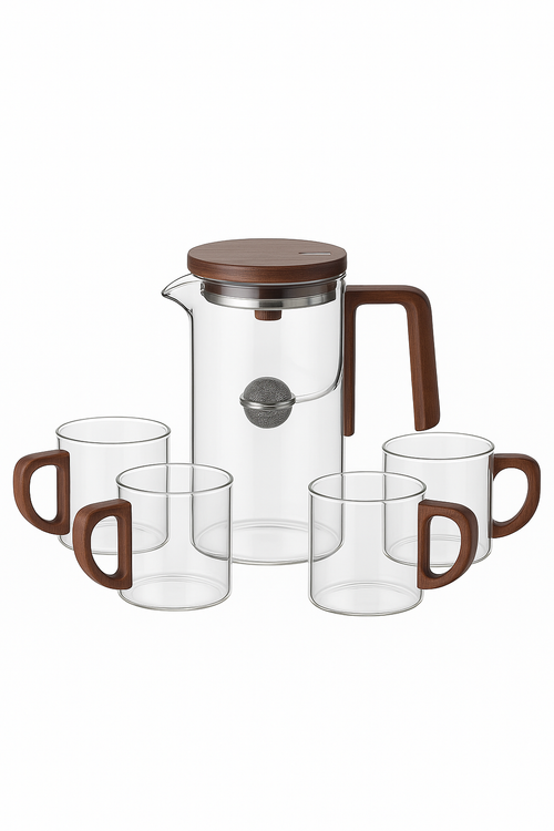 Theiere en verre avec infuseur filtre 520ml720ml - vue 3 sur 2