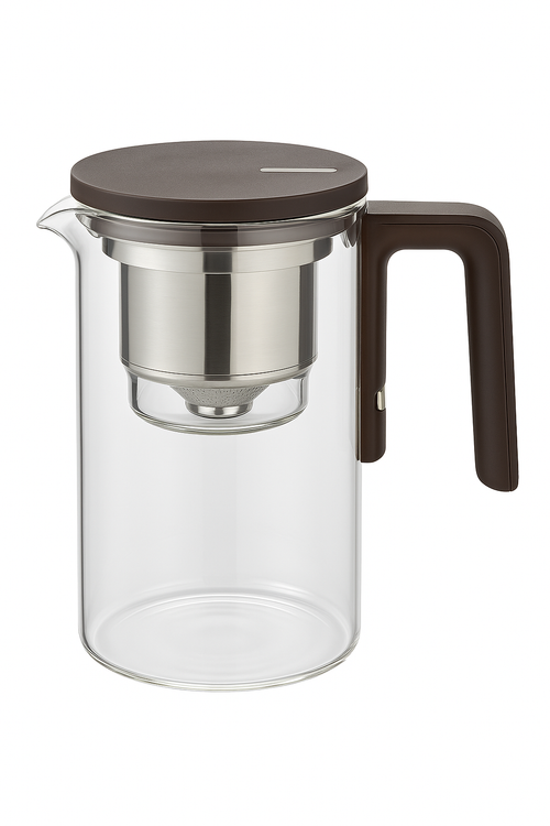 Théière en verre avec infuseur filtre magnétique - vue 3 sur 2