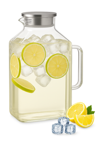Theiere en verre borosilicate avec couvercle grande capacite