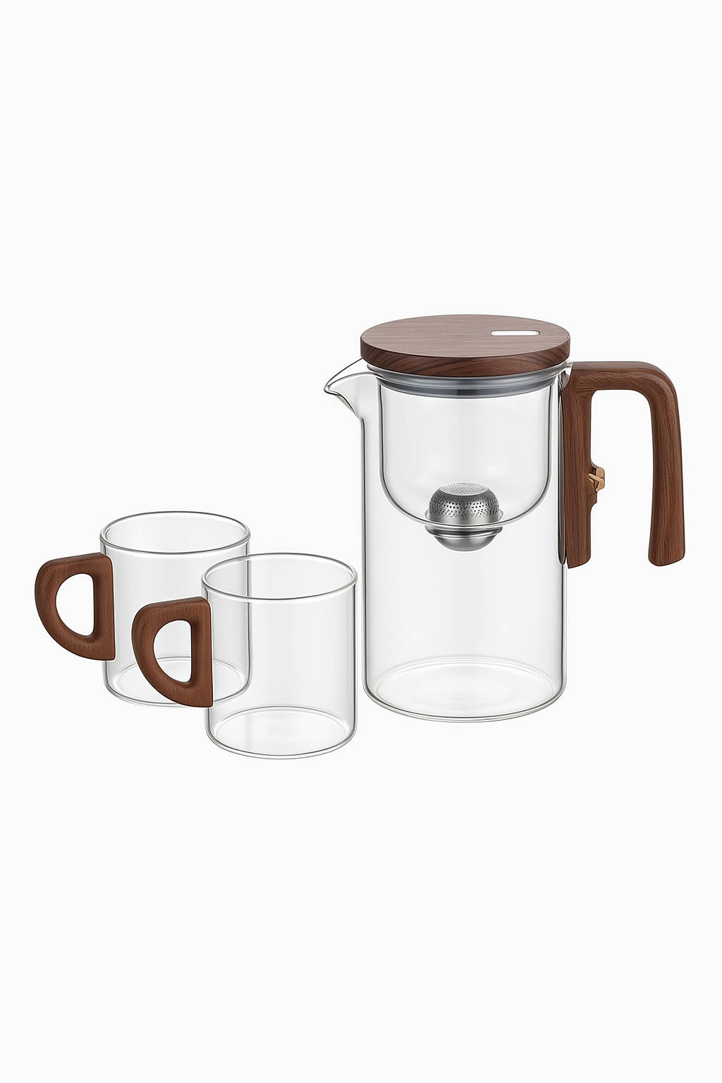 théière en verre infuseur magnétique 520 720 ml - vue 2 sur 2