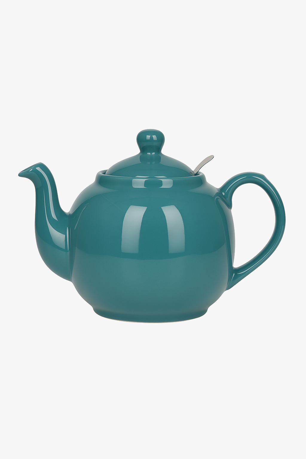 Farmhouse ceramic teapot with stainless steel filter English style