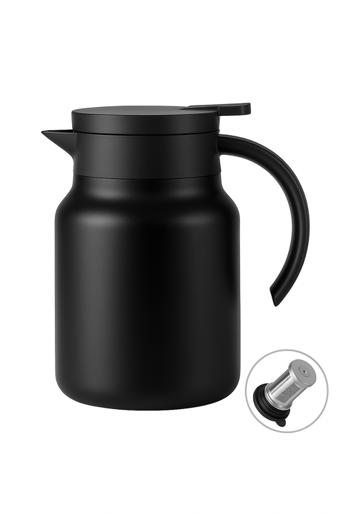 Théière inox grande capacité isolation thermique infusion rapide - vue 3 sur 2