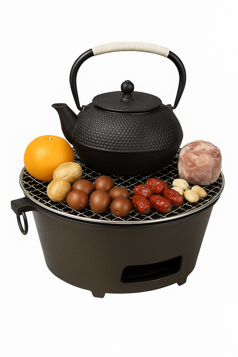 Théière japonaise en fonte avec infuseur inox intégré