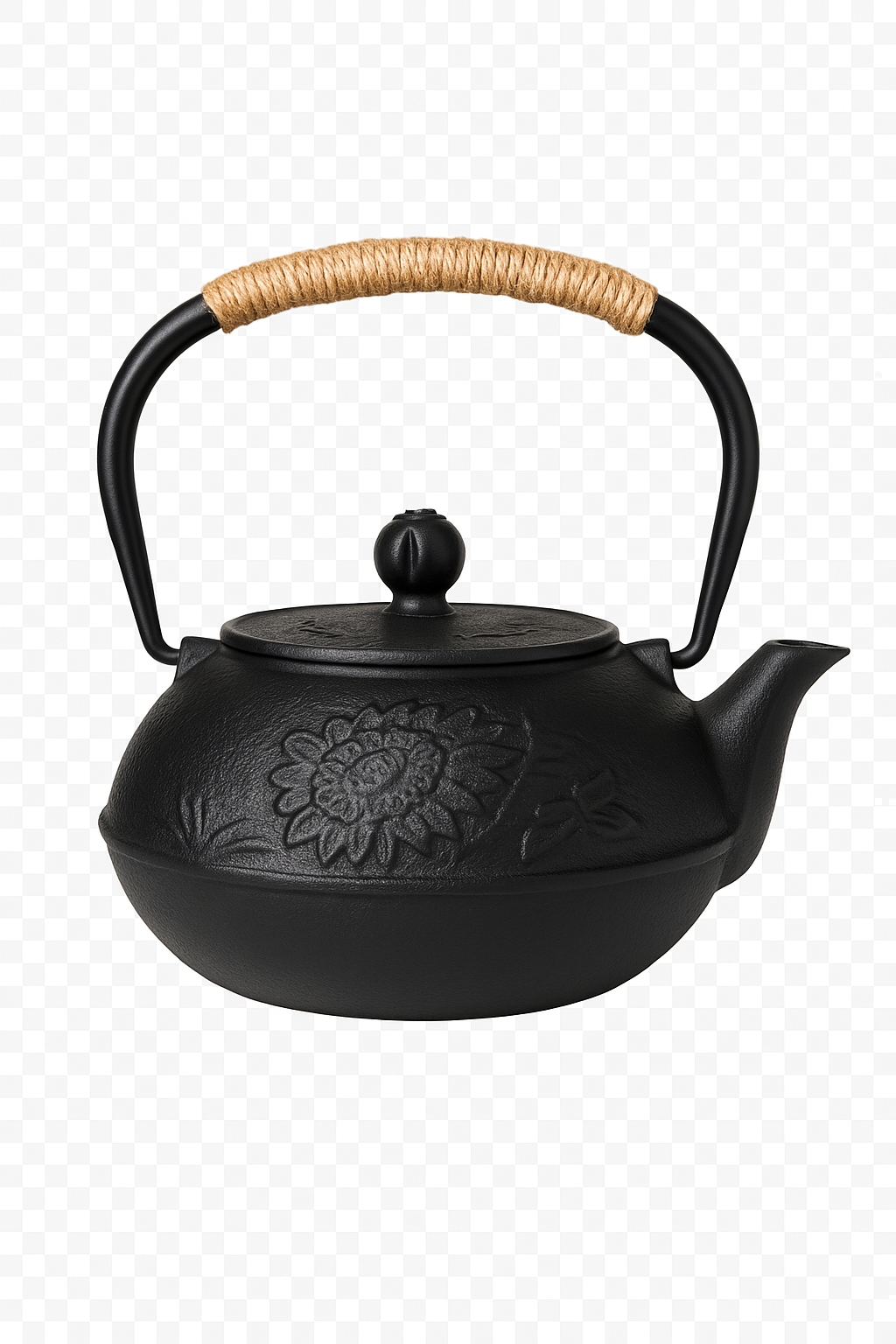 Théière japonaise en fonte avec infuseur kung fu - vue 2 sur 2