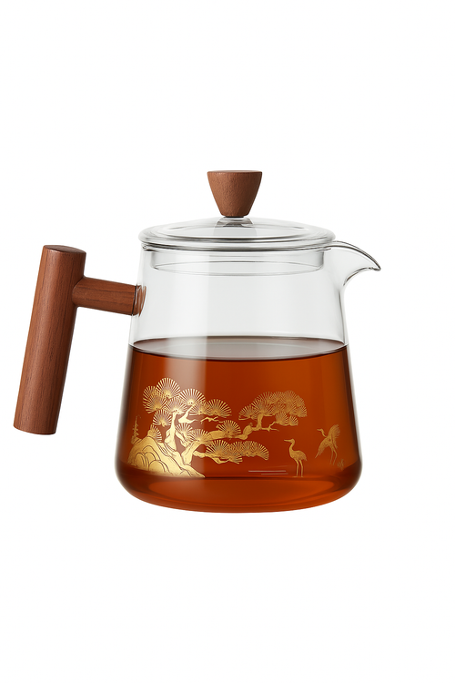 Théière japonaise en verre résistante gaiwan pu erh - vue 3 sur 2