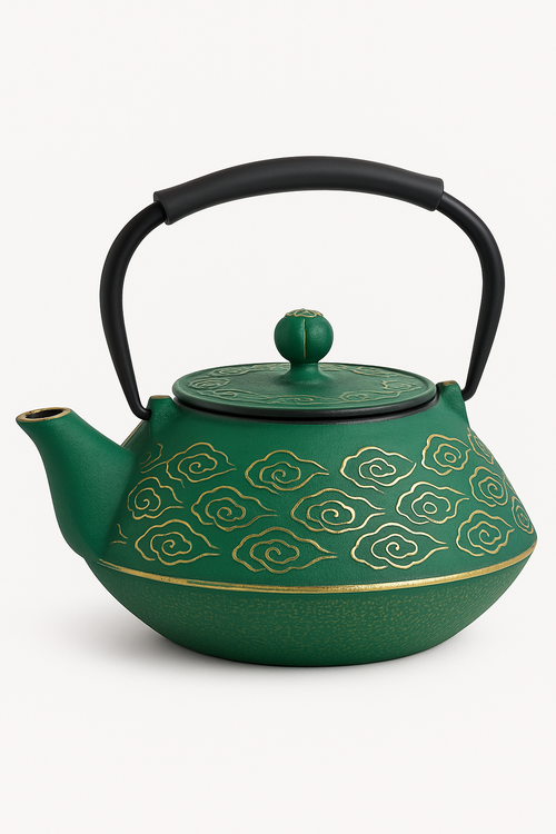 Théière japonaise fonte infuseur motif nuages 800 ml - vue 3 sur 2