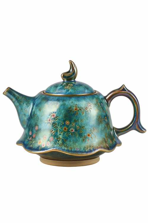 Théière jianzhan tianmu céramique émaillée motif artisanal bureau - vue 3 sur 2