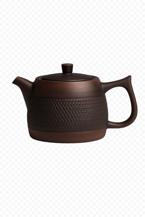 Théière kung fu artisanale en céramique style chinois - vue 3 sur 2