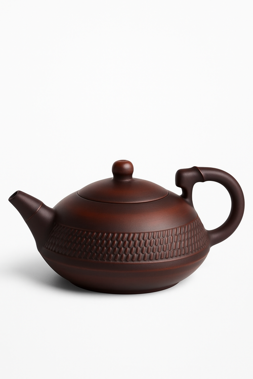 Théière kung fu artisanale en céramique style chinois - vue 3 sur 2