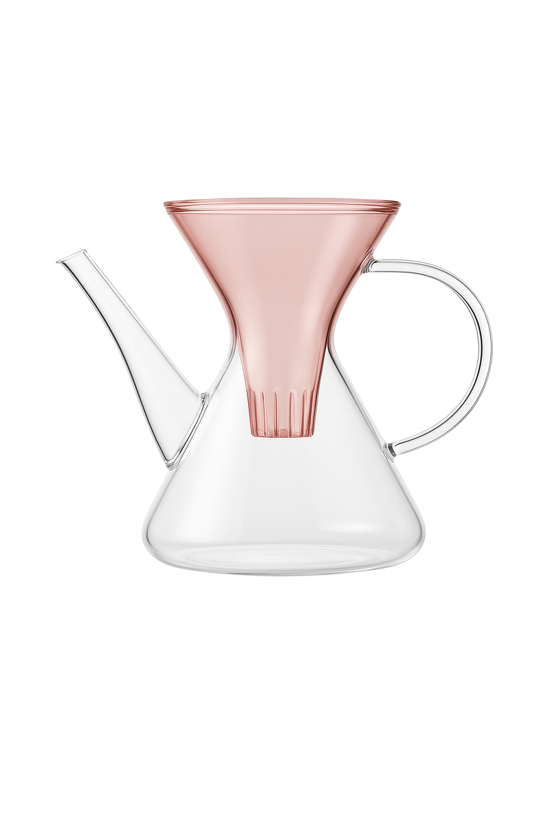 Theiere kung fu verre avec infuseur separation rapide