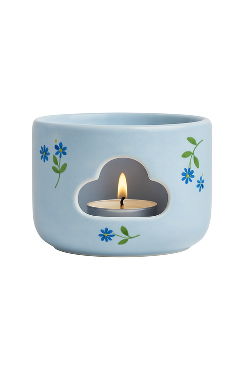 Théière marguerite porcelaine peinte main avec filtre kungfu - vue 3 sur 2