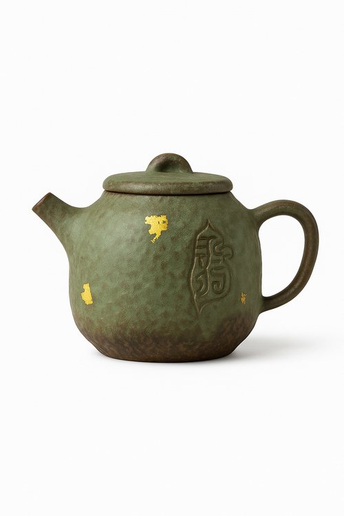 theiere meditation argile style retro kung fu artisanale - vue 3 sur 2