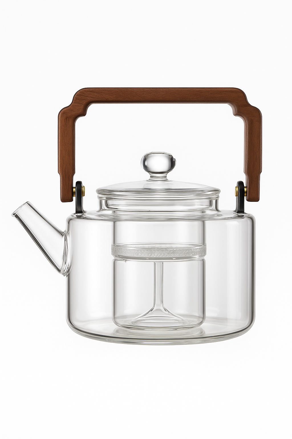 Théière verre 1300ml avec filtre épais cuisson vapeur - vue 2 sur 2