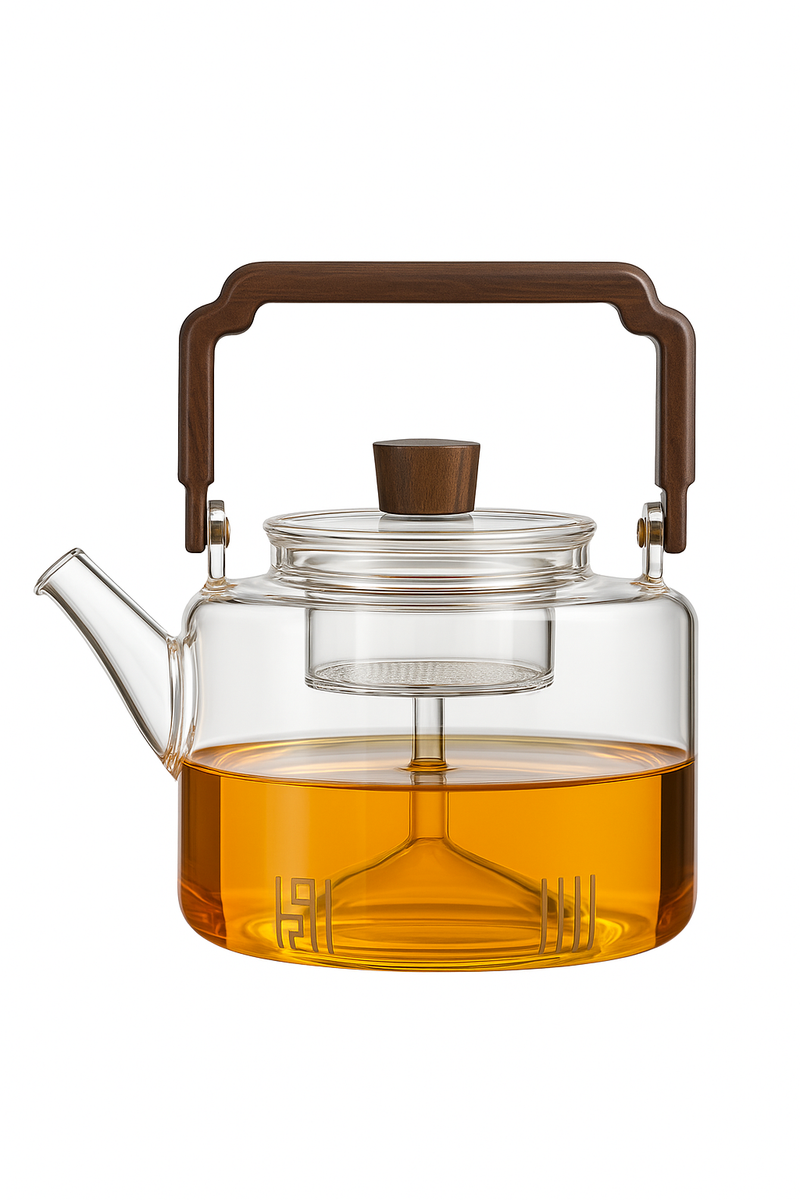 Théière verre 1300ml filtre épais style kung fu