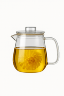 Théière verre borosilicate avec infuseur style minimaliste 1L