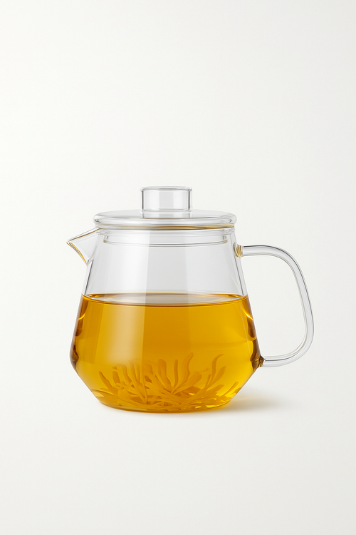 Théière verre borosilicate avec infuseur style moderne - vue 3 sur 2