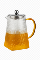 Théière verre martelé avec filtre inox infuseur