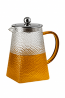 theiere verre martelee avec filtre inox resistante chaleur