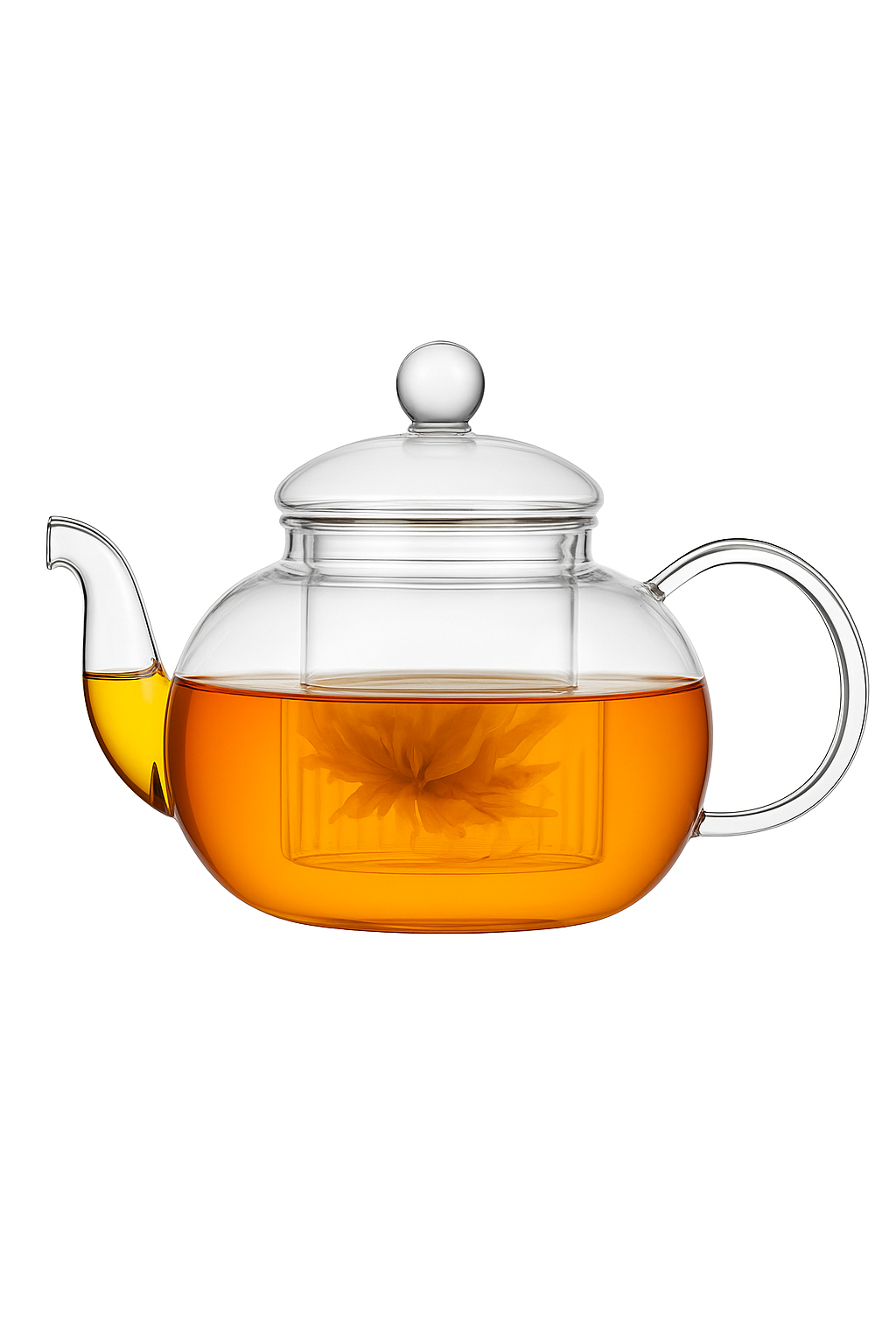 Théière verre résistant chaleur avec infuseur intégré - vue 2 sur 2