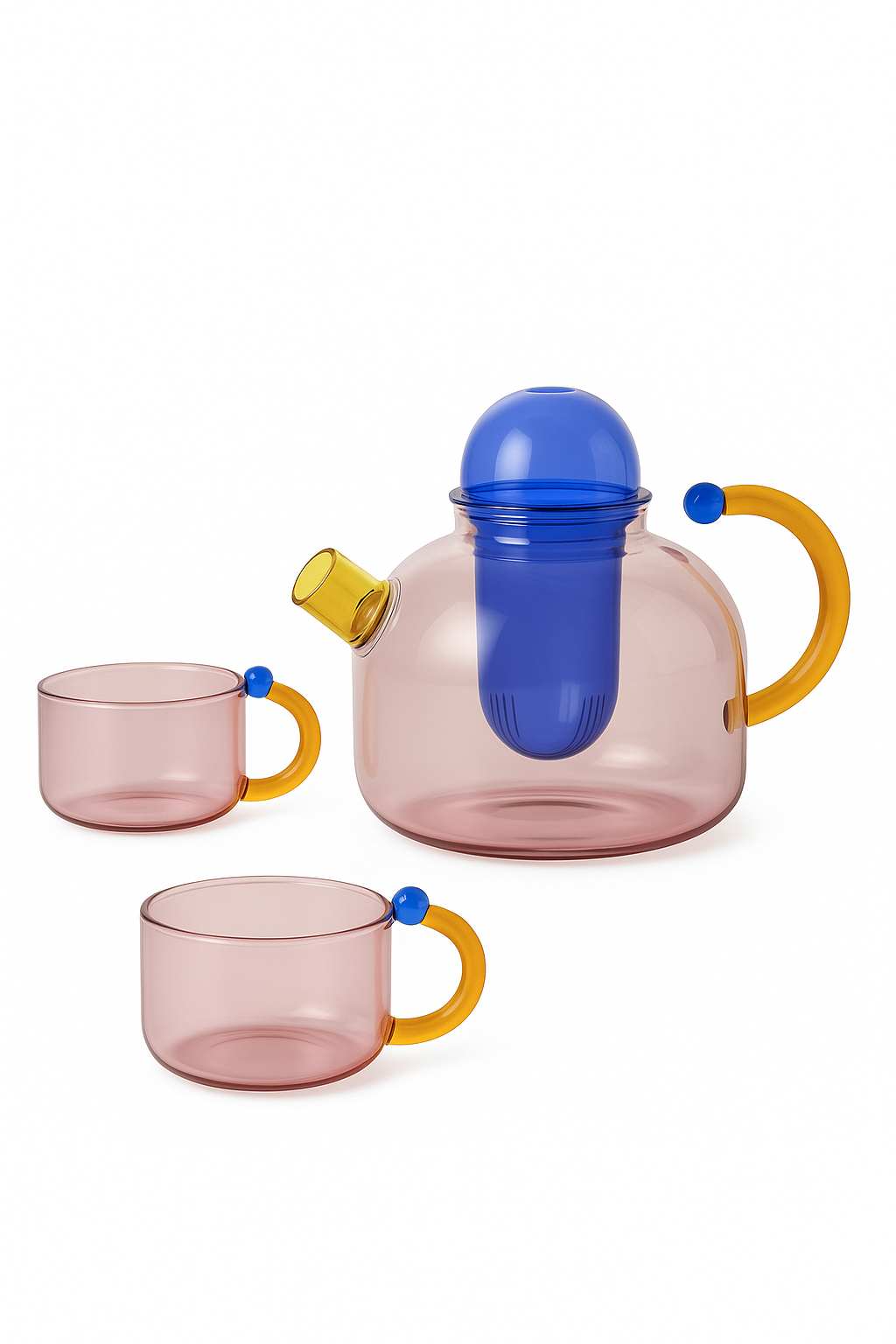 Théière verre résistant chaleur filtre intégré style minimaliste
