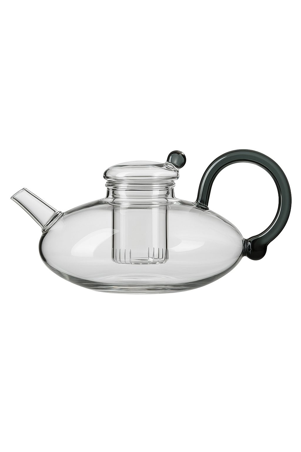 Théière verre résistante chaleur avec filtre infuseur - vue 2 sur 2