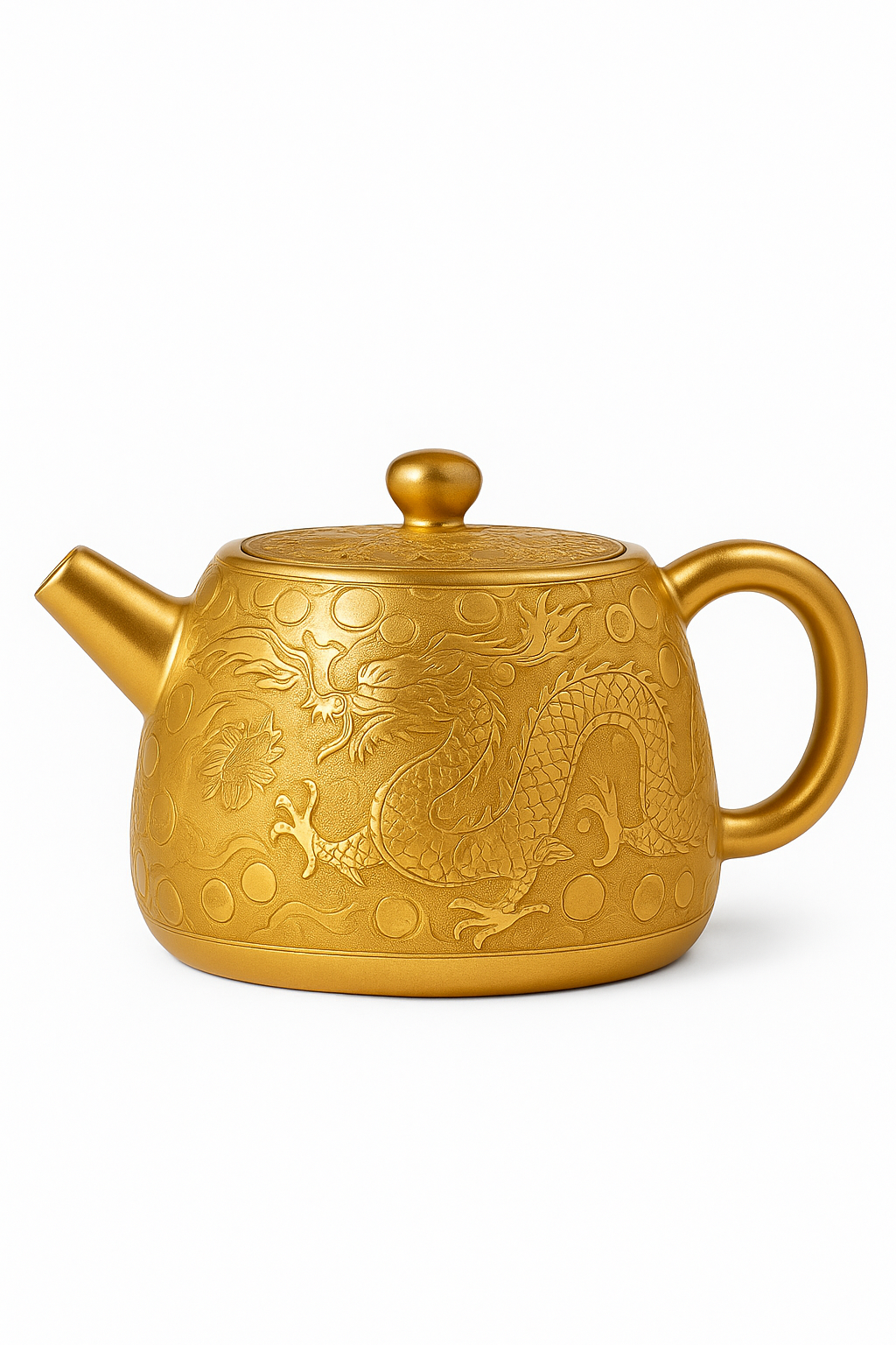 Theiere yixing artisanale dragon phoenix style chinois luxe - vue 2 sur 2