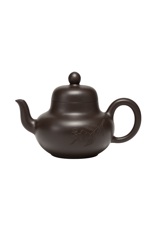 Théière yixing artisanale en argile violette 180ml - vue 2 sur 2