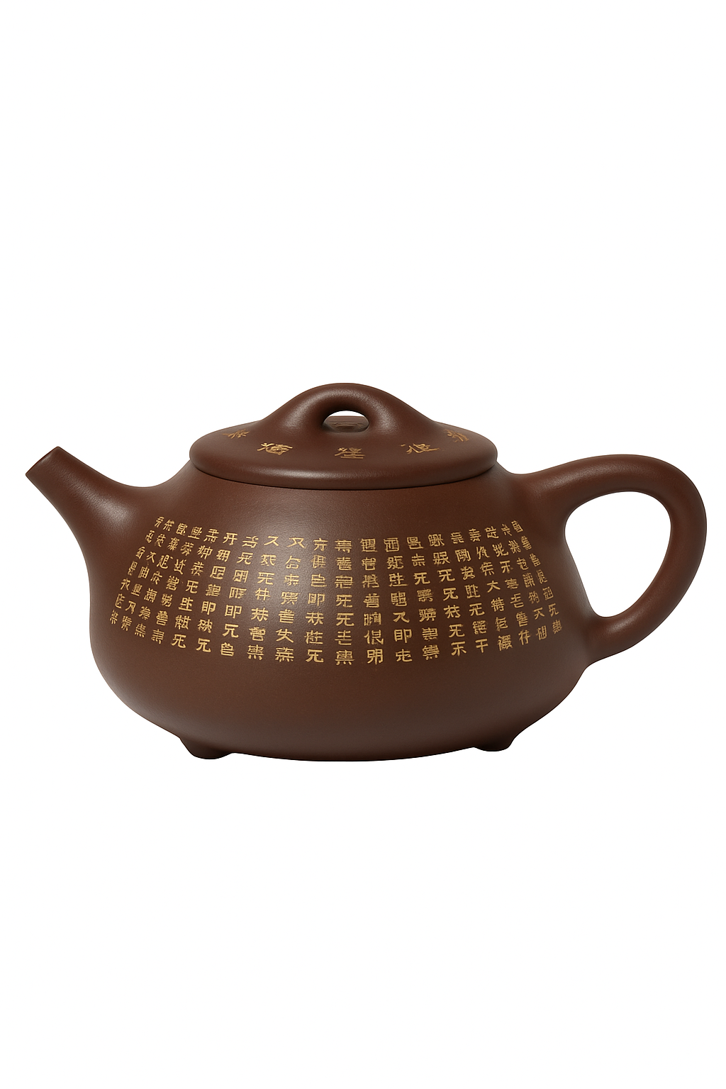 theiere yixing zisha motif coeur avec louche artisanale - vue 2 sur 2