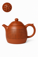 Théière zisha yixing sculptée main motif cœur louche