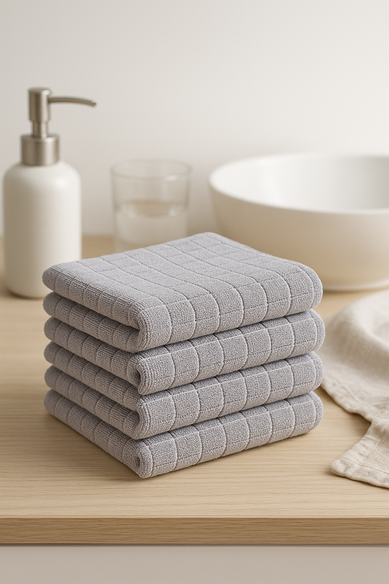 Torchon de cuisine microfibre gaufré absorbant séchage rapide