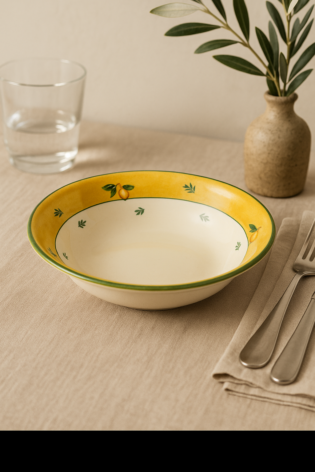 Vaisselle céramique style nordique motifs floraux rétro - vue 3 sur 3