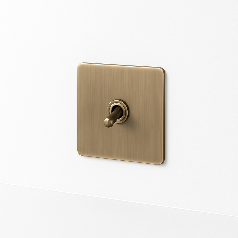 Variateur en acier gris brossé bords arrondis