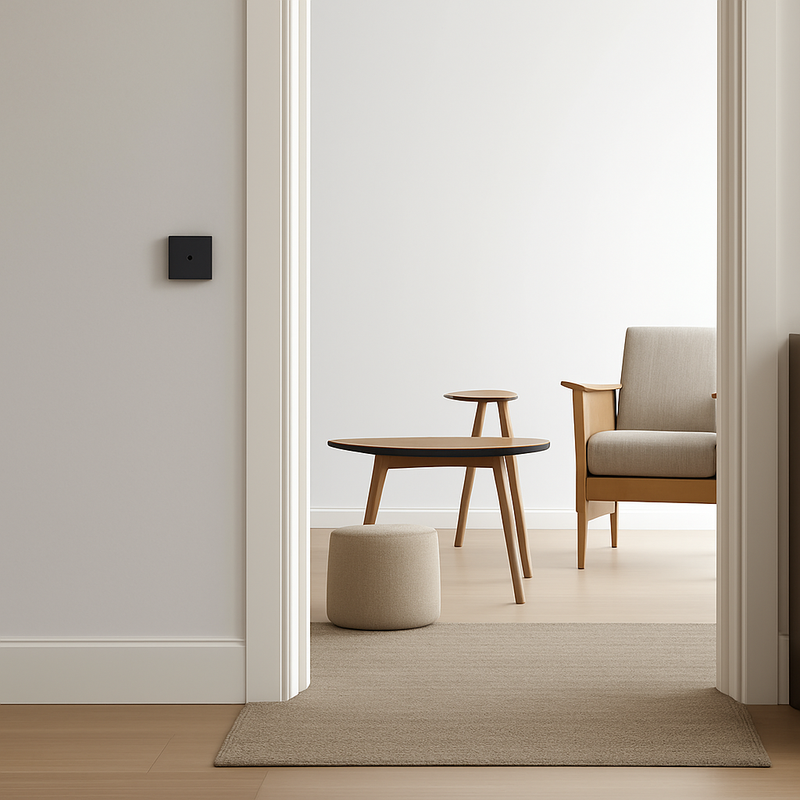 Variateur en acier noir mat