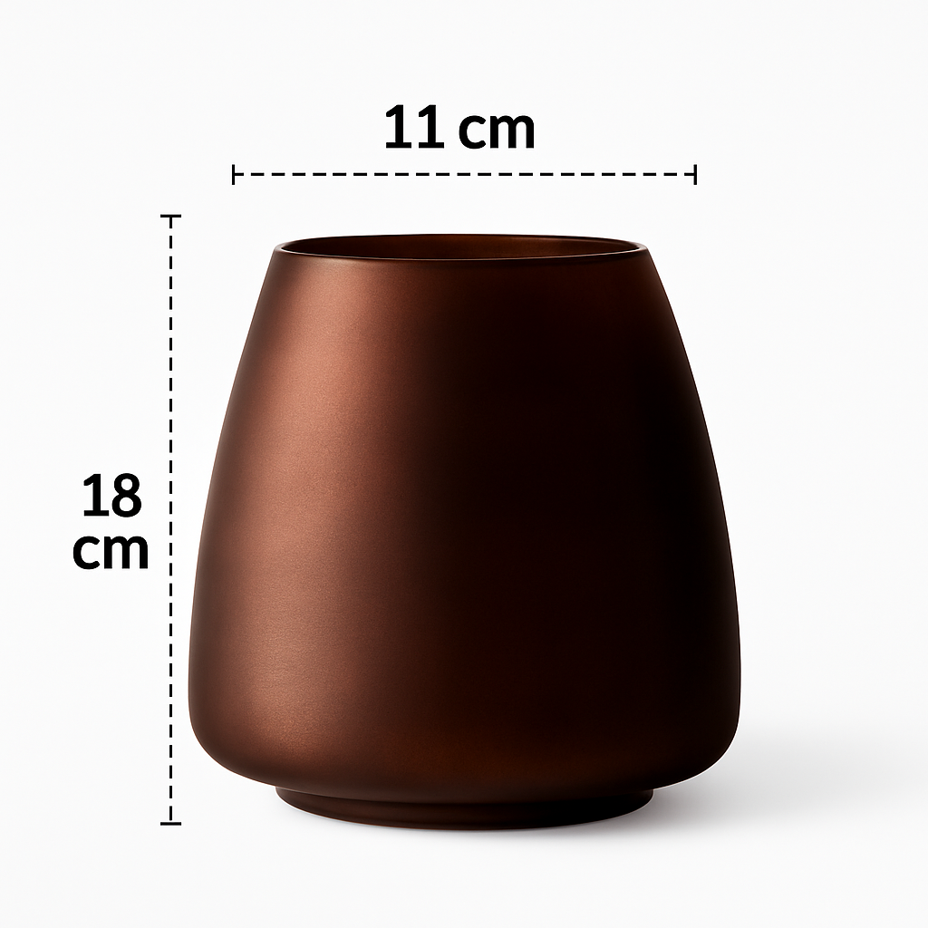 vase en verre dépoli nordique pour fleurs et décoration - vue 8 sur 11