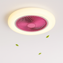 Ceiling fan with dimmable remote control and minimalist LED light