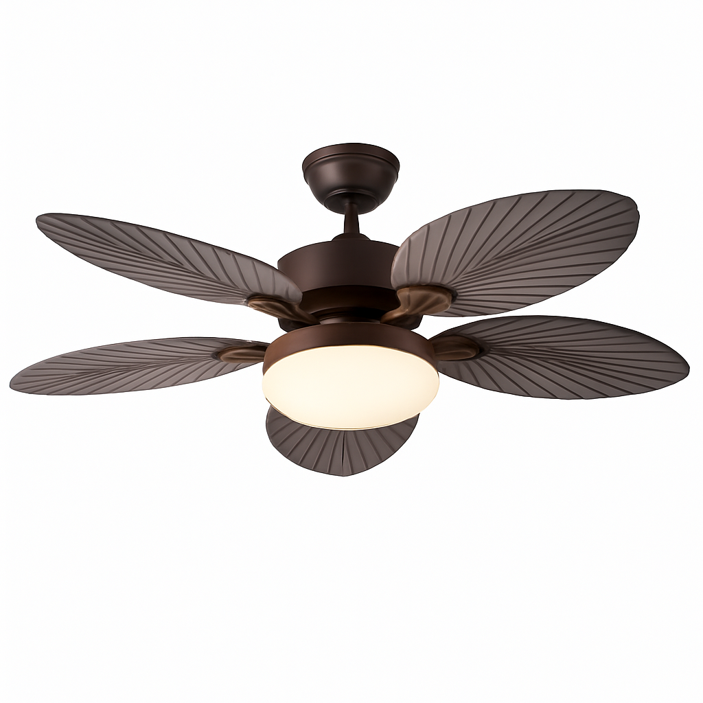 ventilateur de plafond industriel avec lampe japonaise rétro - vue 4 sur 7