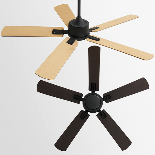ventilateur de plafond industriel rétro sans lampe avec télécommande - vue 12 sur 12