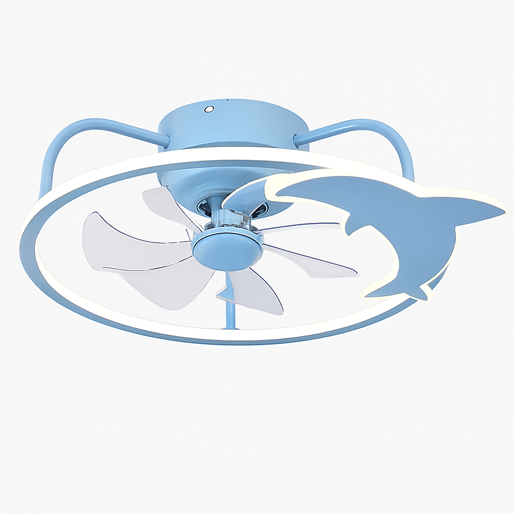 Smart ceiling fan with lights and remote control