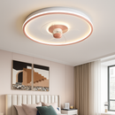 Smart ceiling fan with remote control and LED light