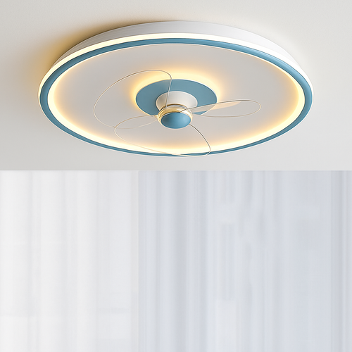 Smart ceiling fan with remote control and LED light - vue 10 sur 11
