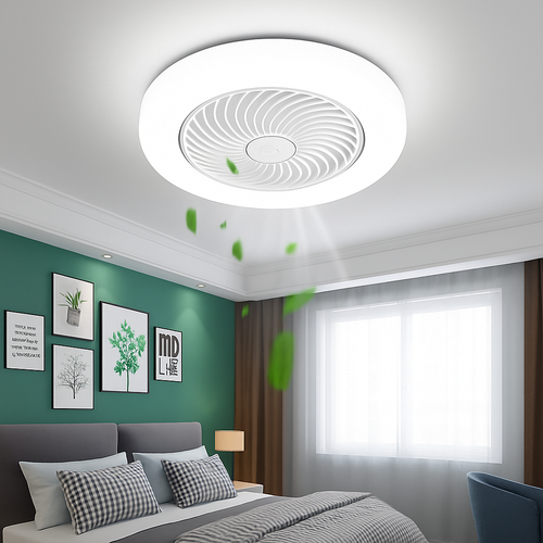 ventilateur de plafond intelligent bluetooth avec lumière télécommande - vue 5 sur 16