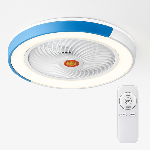 ventilateur de plafond intelligent bluetooth avec lumière télécommande - vue 10 sur 16