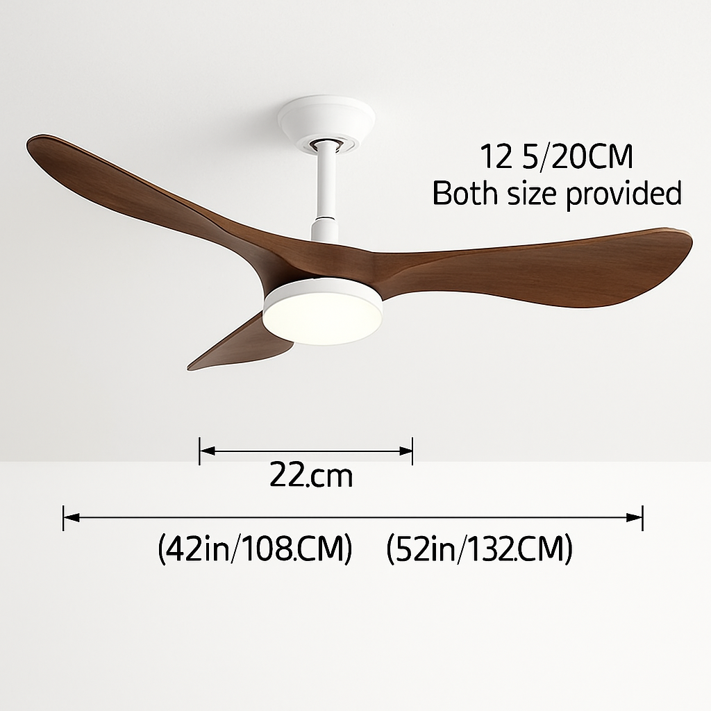 Electric ceiling fan with light and remote control